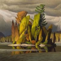 Aj Casson Little Island 1965 Hand Painted Reproduction