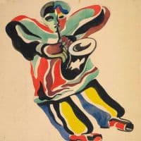 Alexander Rodtschenko Le Joueur De Jazz 1943 Hand Painted Reproduction