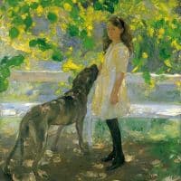 Amy Katherine Browning Lime Tree Shade 1913 Hand Painted Reproduction