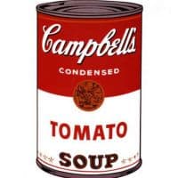 Andy Warhol Campbell Tomato Soup Hand Painted Reproduction