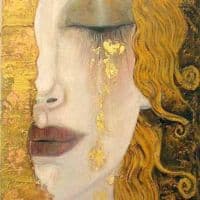 Anne Marie Zilberman The Tears Of Gold Hand Painted Reproduction