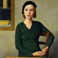 Antonio Donghi Donna Al Caffe 1931 Hand Painted Reproduction