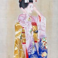 Aoyama Nobuyoshi A Crown Of Sakura Hand Painted Reproduction