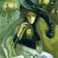 Axel Torneman Absinthe 1902 Hand Painted Reproduction