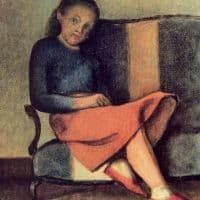 Balthus Colette Sitting Hand Painted Reproduction