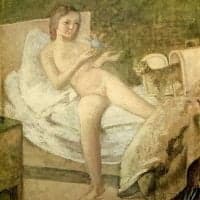Balthus Getting Up Hand Painted Reproduction