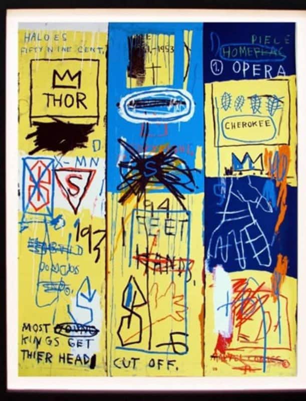 Basquiat Charles The First 1982 Hand Painted Reproduction museum quality