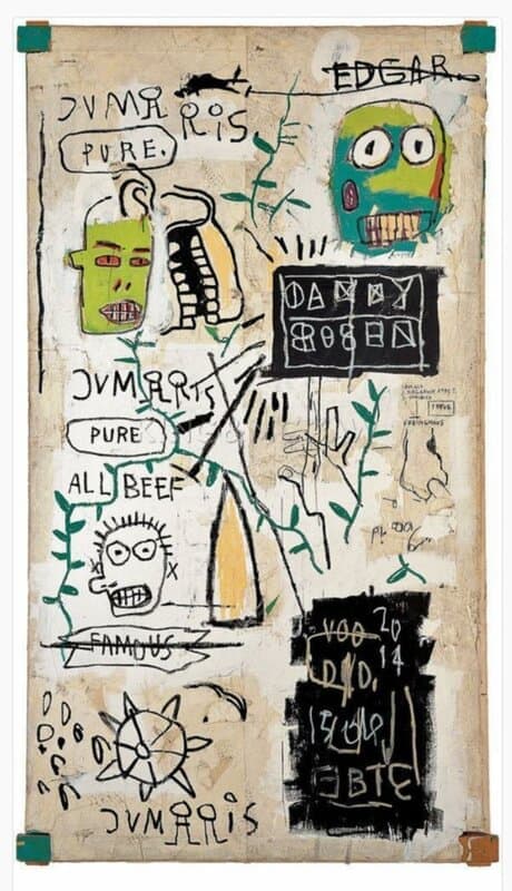 Basquiat Edgar Hand Painted Reproduction museum quality