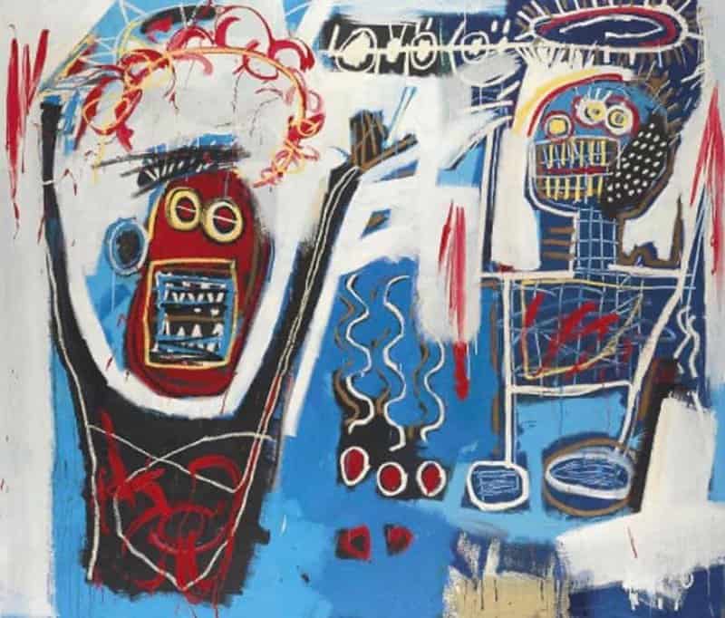 Basquiat Palms Spring Jump 1982 Hand Painted Reproduction museum quality