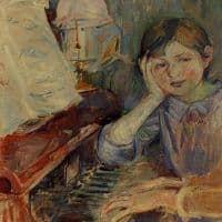 Berthe Morisot Julie Listening 1888 Hand Painted Reproduction