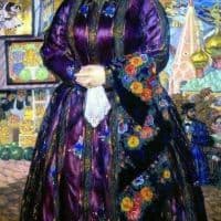 Boris Kustodiev The Merchant S Wife 1915 Hand Painted Reproduction