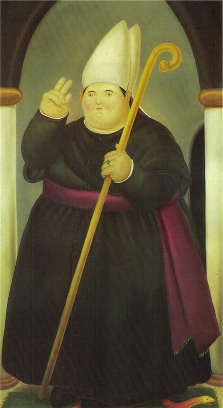 Botero Bishop Hand Painted Reproduction museum quality