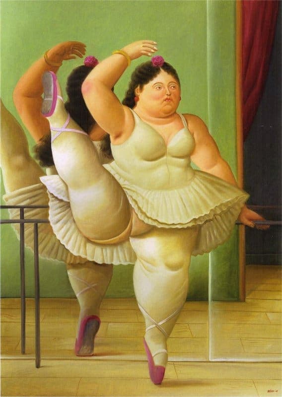 Botero Dancers At The Bar Hand Painted Reproduction museum quality
