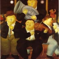 Botero Four Musicians Hand Painted Reproduction