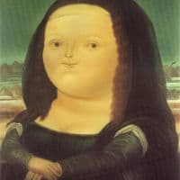 Botero Mona Lisa Hand Painted Reproduction