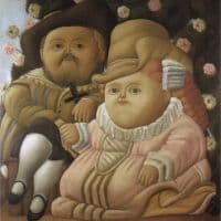 Botero Rubens And His Wife Hand Painted Reproduction