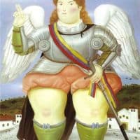 Botero The Archangel Gabriel Hand Painted Reproduction