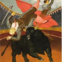 Botero The Death Of Luis Chalet Hand Painted Reproduction