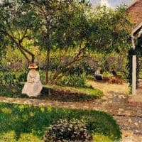 Camille Pissarro Corner Of The Garden In Eragny 1897 Hand Painted Reproduction