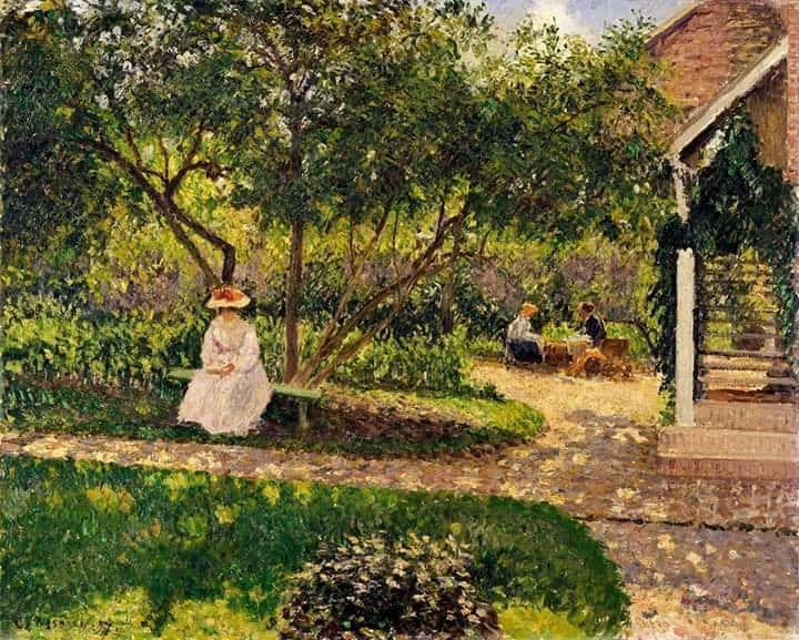 Camille Pissarro Corner Of The Garden In Eragny 1897 Hand Painted Reproduction museum quality