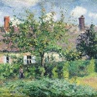 Camille Pissarro Peasant House At Eragny 1884 Hand Painted Reproduction