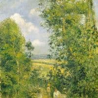 Camille Pissarro Resting In The Woods At Pontoise 1878 Hand Painted Reproduction