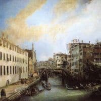 Canaletto Rio Dei Mendicanti Hand Painted Reproduction
