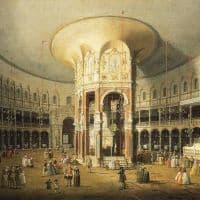 Canaletto The Interior Of The Rotunda Ranelagh Gardens Hand Painted Reproduction