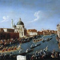 Canaletto The Women S Regaton The Grand Canal Hand Painted Reproduction