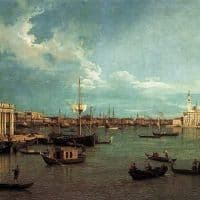 Canaletto Venice- The Basin From The Giudecca Hand Painted Reproduction