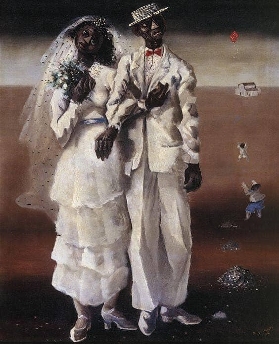 Candido Portinari Marriage On The Farm. 1940 Hand Painted Reproduction museum quality