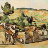 Cezanne Paul Mountains In Provence Hand Painted Reproduction