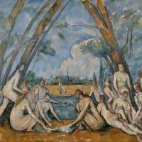 Cezanne The Large Bathers Hand Painted Reproduction