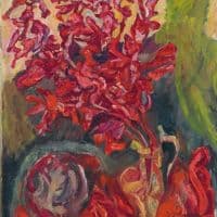Chaim Soutine Les Glaieuls C. 1919 Hand Painted Reproduction