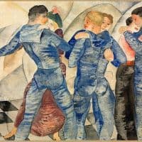 Charles Demuth Dancing Sailors 1917 Hand Painted Reproduction