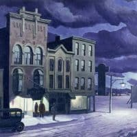 Charles E. Burchfield Winter Twilight 1930 Hand Painted Reproduction
