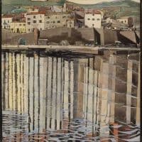 Charles Rennie Mackintosh La Rue Du Soleil Port Vendres 1926 Hand Painted Reproduction
