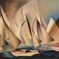 Charles Sheeler Pertaining To Yachts And Yachting - 1922 Hand Painted Reproduction