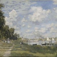 Claude Monet Bassin D Argenteuil Hand Painted Reproduction