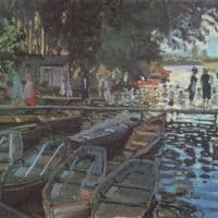 Claude Monet Bathers At La Grenouillere Hand Painted Reproduction