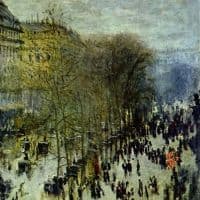 Claude Monet Boulevard Of Capucines Hand Painted Reproduction