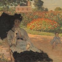 Claude Monet Camille In The Garden With Jean And His Nanny Hand Painted Reproduction