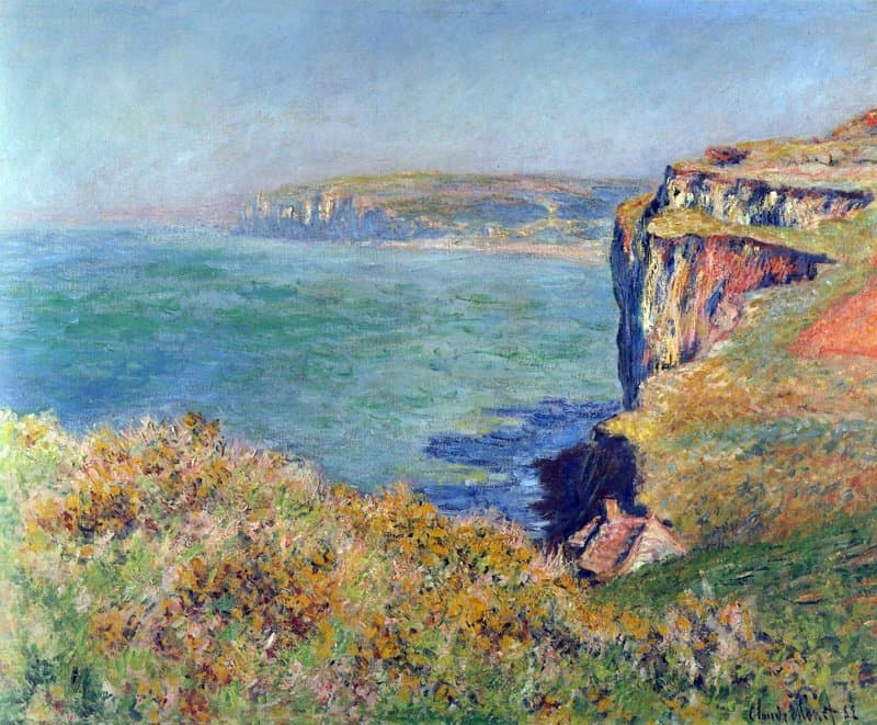 Claude Monet Cliffs At Varengeville Hand Painted Reproduction museum quality