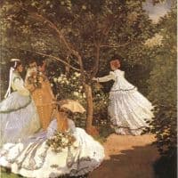 Claude Monet Femmes Au Jardin 1867 Hand Painted Reproduction