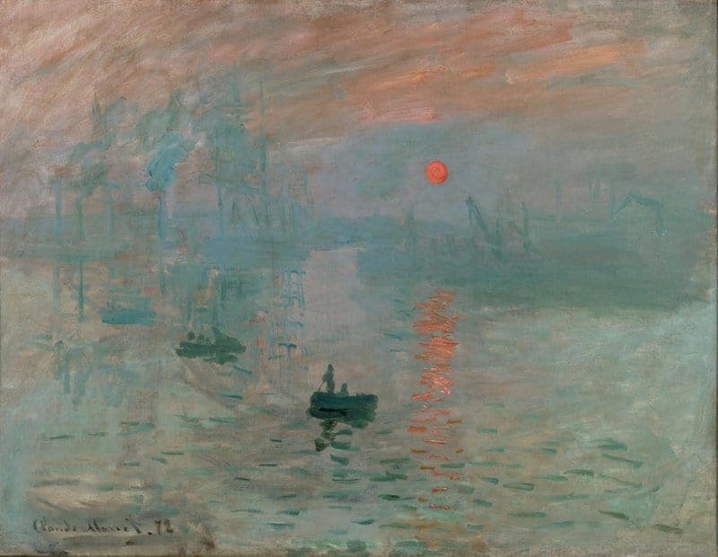 Claude Monet Impression Sunrise Hand Painted Reproduction museum quality