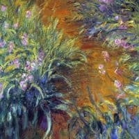 Claude Monet Irises Hand Painted Reproduction
