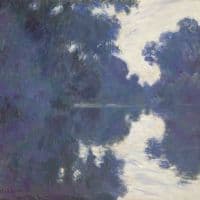 Claude Monet Morning On The Seine Hand Painted Reproduction