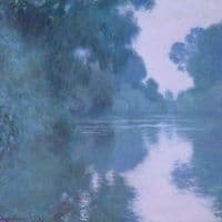 Claude Monet Morning On The Seine Near Giverny Hand Painted Reproduction