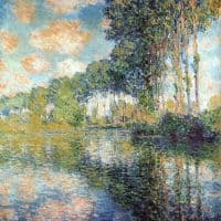Claude Monet Poplars On The Epte Hand Painted Reproduction