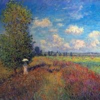 Claude Monet Poppy Field In Summer Hand Painted Reproduction